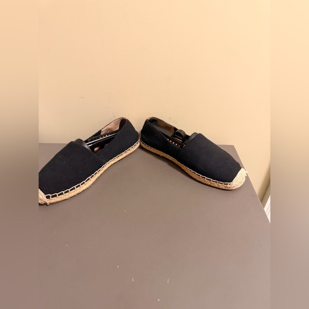 Women’s Vionic Valeri Espadrille Slip On Black Flats Shoes - Picture 3 of 6